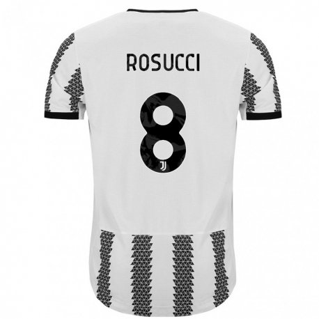 Kandiny Miesten Martina Rosucci #8 Valkoinen Musta Kotipaita 2022/23 Lyhythihainen Paita T-paita