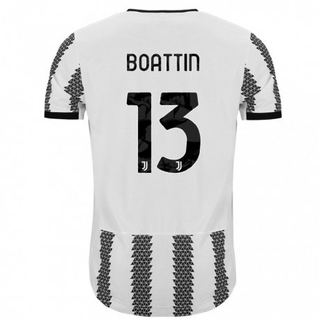 Kandiny Miesten Lisa Boattin #13 Valkoinen Musta Kotipaita 2022/23 Lyhythihainen Paita T-paita