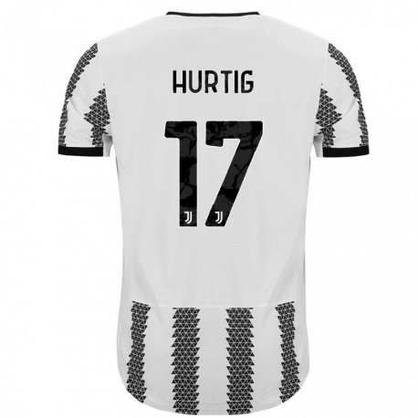 Kandiny Miesten Lina Hurtig #17 Valkoinen Musta Kotipaita 2022/23 Lyhythihainen Paita T-paita