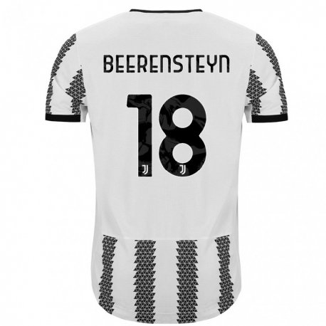 Kandiny Miesten Lineth Beerensteyn #18 Valkoinen Musta Kotipaita 2022/23 Lyhythihainen Paita T-paita
