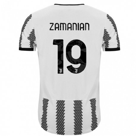 Kandiny Miesten Annahita Zamanian #19 Valkoinen Musta Kotipaita 2022/23 Lyhythihainen Paita T-paita