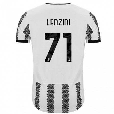 Kandiny Miesten Martina Lenzini #71 Valkoinen Musta Kotipaita 2022/23 Lyhythihainen Paita T-paita