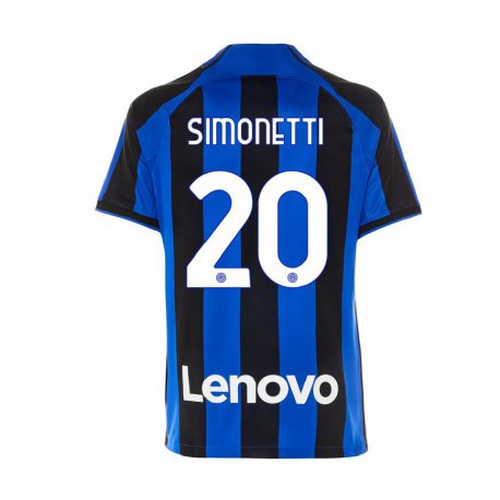 Kandiny Miesten Flaminia Simonetti #20 Kuninkaallisen Sininen Musta Kotipaita 2022/23 Lyhythihainen Paita T-paita