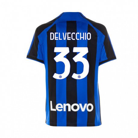 Kandiny Miesten Gabriele Delvecchio #33 Kuninkaallisen Sininen Musta Kotipaita 2022/23 Lyhythihainen Paita T-paita