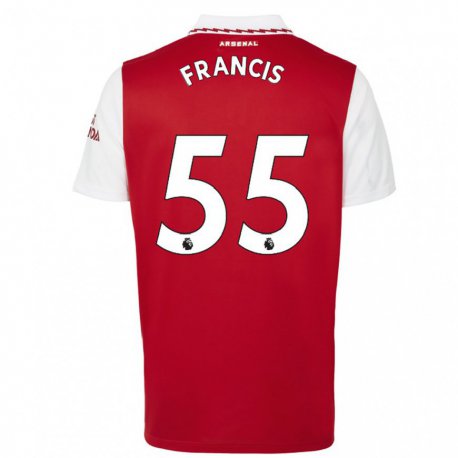 Kandiny Miesten Jack Henry Francis #55 Punainen Valkoinen Kotipaita 2022/23 Lyhythihainen Paita T-paita
