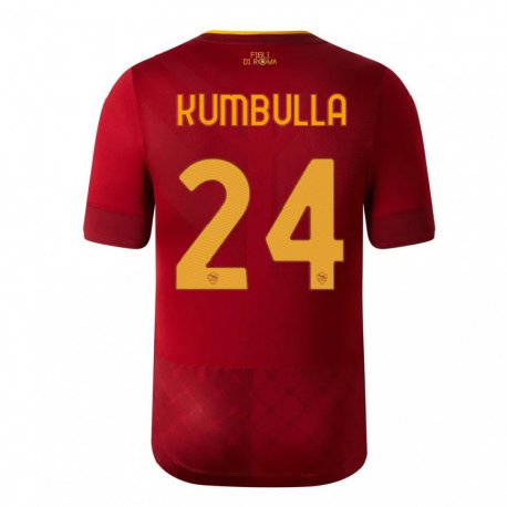 Kandiny Miesten Marash Kumbulla #24 Ruskea Punainen Kotipaita 2022/23 Lyhythihainen Paita T-paita