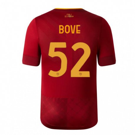 Kandiny Miesten Edoardo Bove #52 Ruskea Punainen Kotipaita 2022/23 Lyhythihainen Paita T-paita