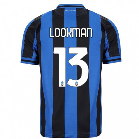 Kandiny Miesten Ademola Lookman #13 Sininen Musta Kotipaita 2022/23 Lyhythihainen Paita T-paita