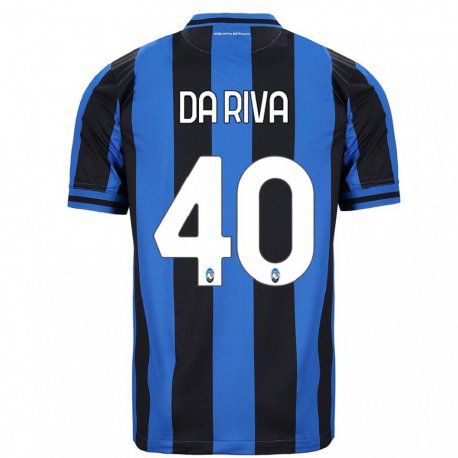Kandiny Miesten Jacopo Da Riva #40 Sininen Musta Kotipaita 2022/23 Lyhythihainen Paita T-paita