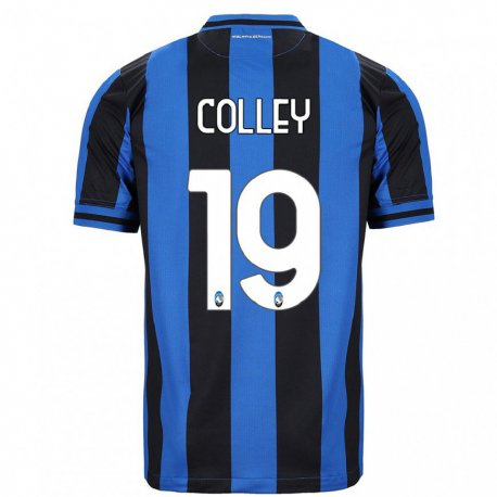 Kandiny Miesten Ebrima Colley #19 Sininen Musta Kotipaita 2022/23 Lyhythihainen Paita T-paita