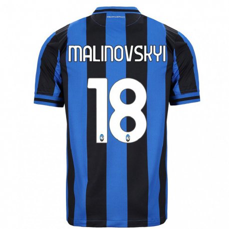 Kandiny Miesten Ruslan Malinovskyi #18 Sininen Musta Kotipaita 2022/23 Lyhythihainen Paita T-paita