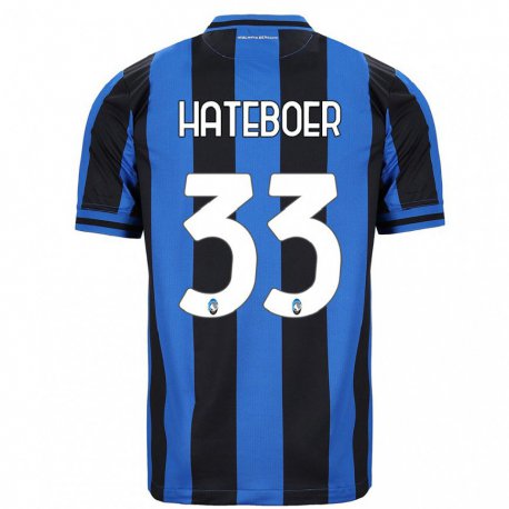 Kandiny Miesten Hans Hateboer #33 Sininen Musta Kotipaita 2022/23 Lyhythihainen Paita T-paita