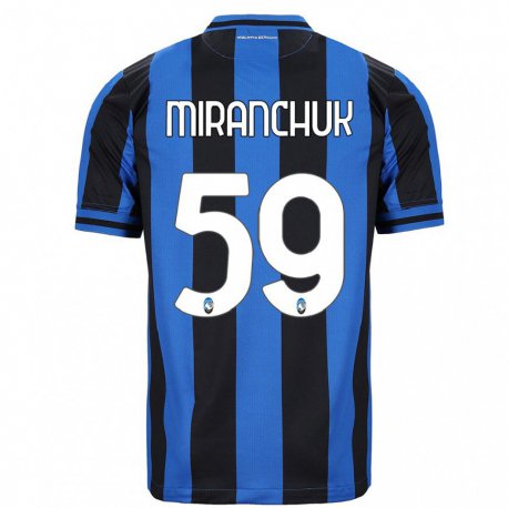 Kandiny Miesten Aleksey Miranchuk #59 Sininen Musta Kotipaita 2022/23 Lyhythihainen Paita T-paita