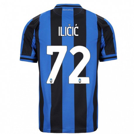 Kandiny Miesten Josip Ilicic #72 Sininen Musta Kotipaita 2022/23 Lyhythihainen Paita T-paita