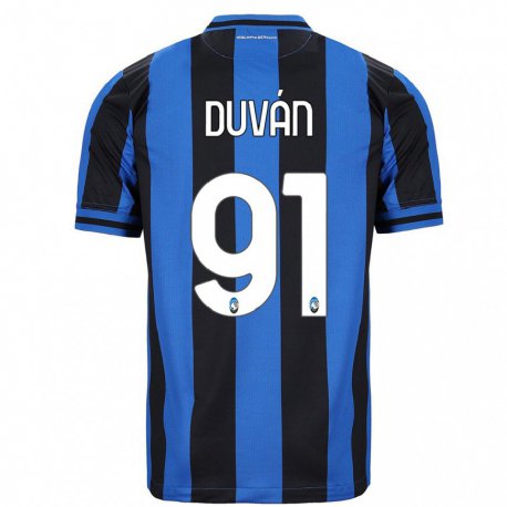 Kandiny Miesten Duvan Zapata #91 Sininen Musta Kotipaita 2022/23 Lyhythihainen Paita T-paita