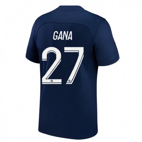 Kandiny Miesten Idrissa Gana Gueye #27 Tumma Sininen Punainen Kotipaita 2022/23 Lyhythihainen Paita T-paita