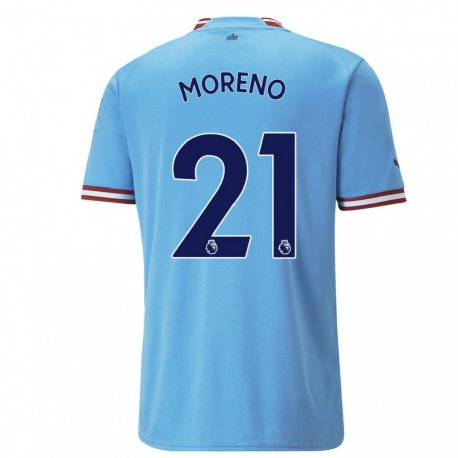 Kandiny Miesten Marlos Moreno #21 Sininen Punainen Kotipaita 2022/23 Lyhythihainen Paita T-paita