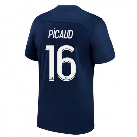 Kandiny Miesten Constance Picaud #16 Tumma Sininen Punainen Kotipaita 2022/23 Lyhythihainen Paita T-paita