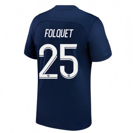 Kandiny Miesten Magnaba Folquet #25 Tumma Sininen Punainen Kotipaita 2022/23 Lyhythihainen Paita T-paita