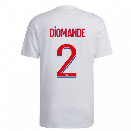 Kandiny Miesten Sinaly Diomande #2 Valkoinen Sininen Punainen Kotipaita 2022/23 Lyhythihainen Paita T-paita