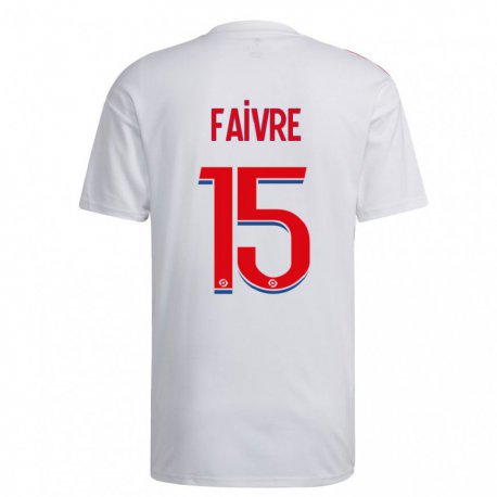 Kandiny Miesten Romain Faivre #15 Valkoinen Sininen Punainen Kotipaita 2022/23 Lyhythihainen Paita T-paita