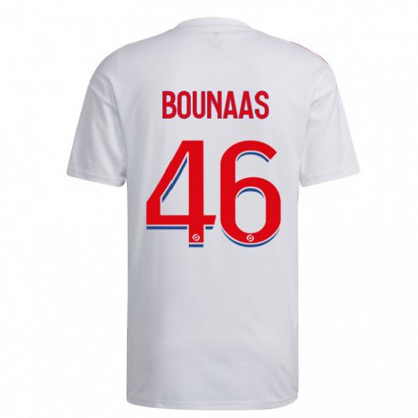 Kandiny Miesten Idris Bounaas #46 Valkoinen Sininen Punainen Kotipaita 2022/23 Lyhythihainen Paita T-paita