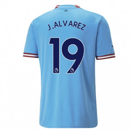 Kandiny Miesten Julian Alvarez #19 Sininen Punainen Kotipaita 2022/23 Lyhythihainen Paita T-paita
