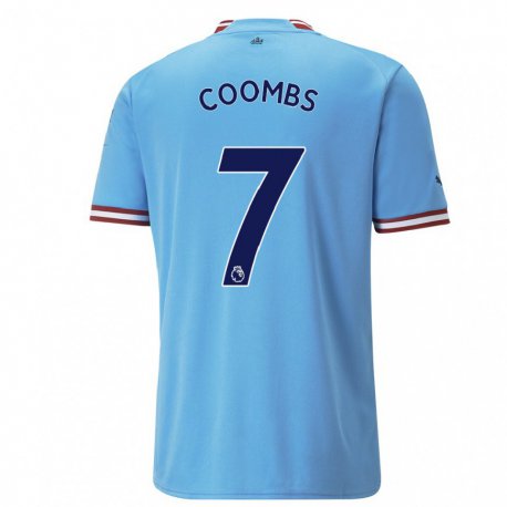 Kandiny Miesten Laura Coombs #7 Sininen Punainen Kotipaita 2022/23 Lyhythihainen Paita T-paita