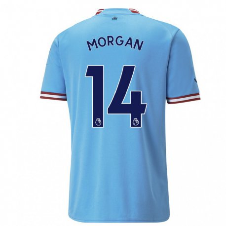 Kandiny Miesten Esme Morgan #14 Sininen Punainen Kotipaita 2022/23 Lyhythihainen Paita T-paita