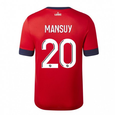 Kandiny Miesten Heloise Mansuy #20 Punainen Karkki Omena Kotipaita 2022/23 Lyhythihainen Paita T-paita
