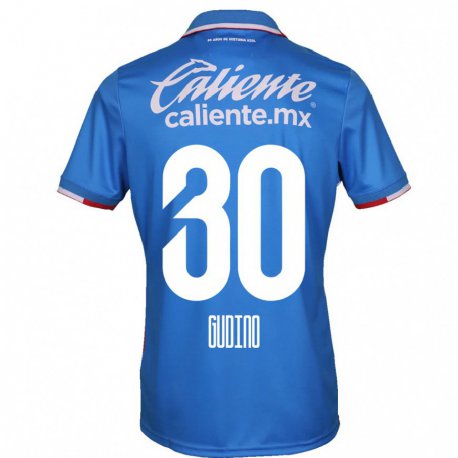 Kandiny Miesten Andres Gudino #30 Taivaansininen Kotipaita 2022/23 Lyhythihainen Paita T-paita