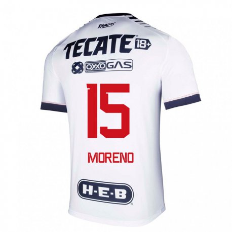 Kandiny Miesten Hector Moreno #15 Valkoinen Avaruus Kotipaita 2022/23 Lyhythihainen Paita T-paita