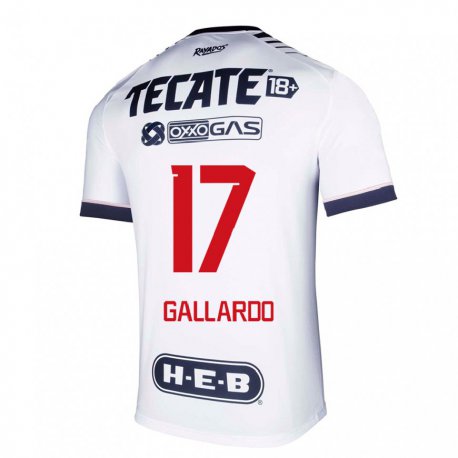 Kandiny Miesten Jesus Gallardo #17 Valkoinen Avaruus Kotipaita 2022/23 Lyhythihainen Paita T-paita