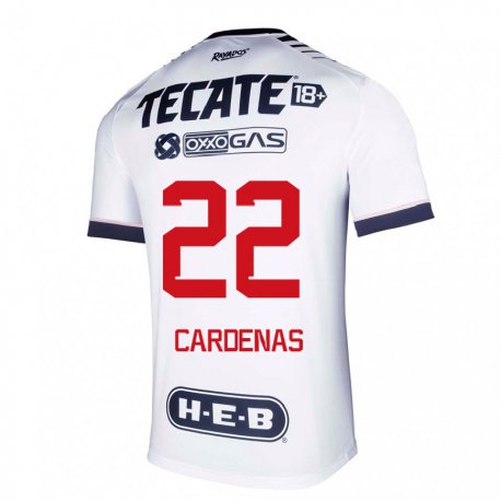 Kandiny Miesten Luis Cardenas #22 Valkoinen Avaruus Kotipaita 2022/23 Lyhythihainen Paita T-paita