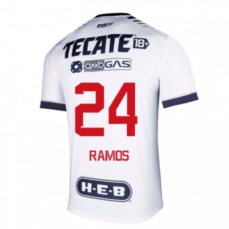 Kandiny Miesten Cesar Ramos #24 Valkoinen Avaruus Kotipaita 2022/23 Lyhythihainen Paita T-paita