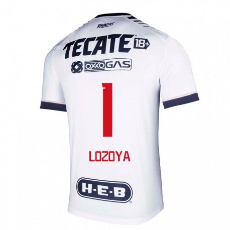 Kandiny Miesten Claudia Lozoya #1 Valkoinen Avaruus Kotipaita 2022/23 Lyhythihainen Paita T-paita