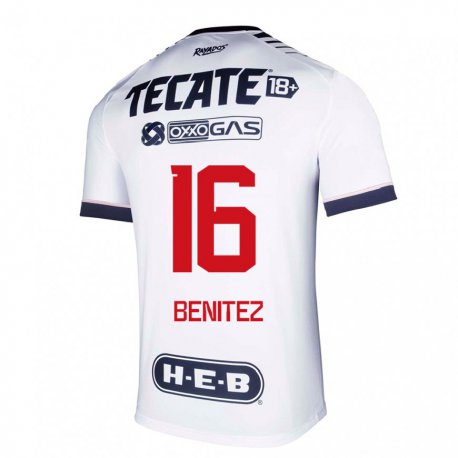 Kandiny Miesten Xanic Benitez #16 Valkoinen Avaruus Kotipaita 2022/23 Lyhythihainen Paita T-paita