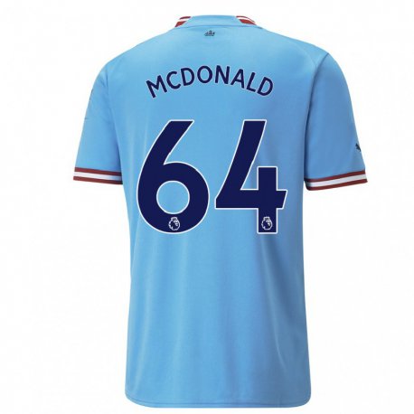 Kandiny Miesten Rowan McDonald #64 Sininen Punainen Kotipaita 2022/23 Lyhythihainen Paita T-paita