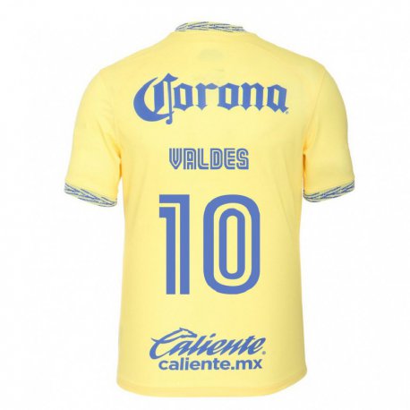 Kandiny Miesten Diego Valdes #10 Sitruunankeltainen Kotipaita 2022/23 Lyhythihainen Paita T-paita