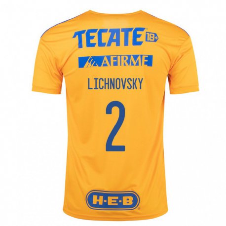 Kandiny Miesten Igor Lichnovsky #2 Bumblebee Keltainen Kotipaita 2022/23 Lyhythihainen Paita T-paita