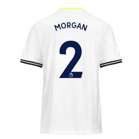 Kandiny Miesten Esther Morgan #2 Valkoinen Vihreä Kotipaita 2022/23 Lyhythihainen Paita T-paita