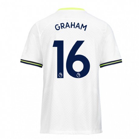 Kandiny Miesten Kit Graham #16 Valkoinen Vihreä Kotipaita 2022/23 Lyhythihainen Paita T-paita