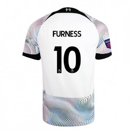 Kandiny Miesten Rachel Furness #10 Valkoinen Värikäs Vieraspaita 2022/23 Lyhythihainen Paita T-paita