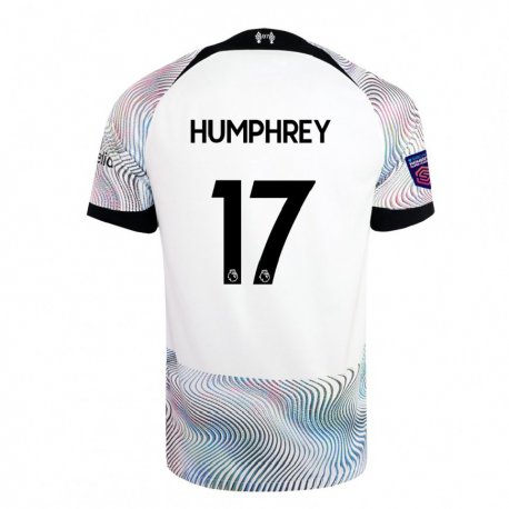 Kandiny Miesten Carla Humphrey #17 Valkoinen Värikäs Vieraspaita 2022/23 Lyhythihainen Paita T-paita