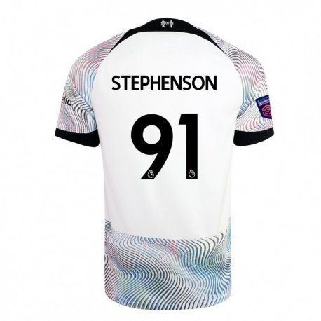 Kandiny Miesten Luca Stephenson #91 Valkoinen Värikäs Vieraspaita 2022/23 Lyhythihainen Paita T-paita