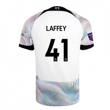 Kandiny Miesten Michael Laffey #41 Valkoinen Värikäs Vieraspaita 2022/23 Lyhythihainen Paita T-paita
