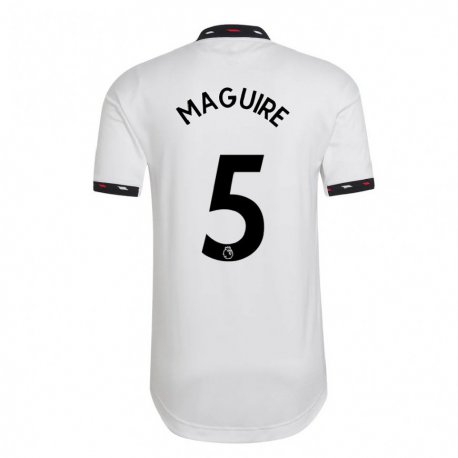 Kandiny Miesten Harry Maguire #5 Valkoinen Vieraspaita 2022/23 Lyhythihainen Paita T-paita