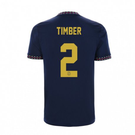 Kandiny Miesten Jurrien Timber #2 Tummansininen Vieraspaita 2022/23 Lyhythihainen Paita T-paita