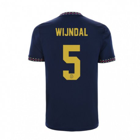 Kandiny Miesten Owen Wijndal #5 Tummansininen Vieraspaita 2022/23 Lyhythihainen Paita T-paita