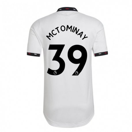 Kandiny Miesten Scott McTominay #39 Valkoinen Vieraspaita 2022/23 Lyhythihainen Paita T-paita